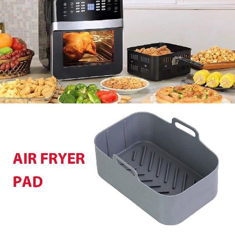 Air Fryer Basket Mat Silicone Air Fryer Liner Square Oven