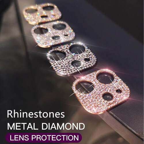 Glitter Rhinestone Camera Lens Protector Film For iPhone 11