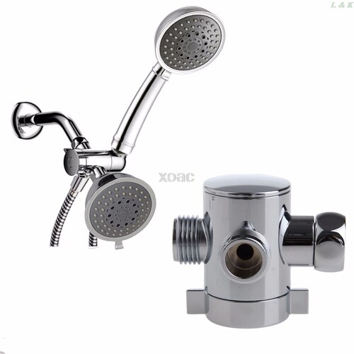 Three Way T-adapter Valve For Toilet Bidet Shower Head