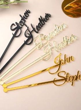 swizzle sticks table centerpiece Party picks Name drink