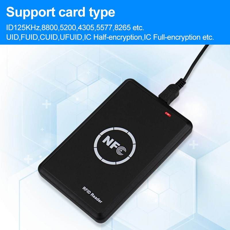 RFID Duplicator Copier 125KHz 13.56MHz NFC Smart Card Reader