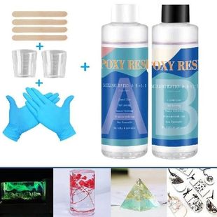 Epoxy Resin Kit Crystal Clear Hardener Kit Easy Mix Diy