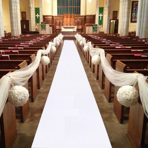 3M 5M 10M White Carpet Wedding Aisle Runner White Red Aisle