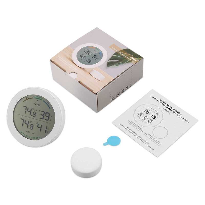 Wireless Thermometer LCD Display Indoor Outdoor Sensor Tempe