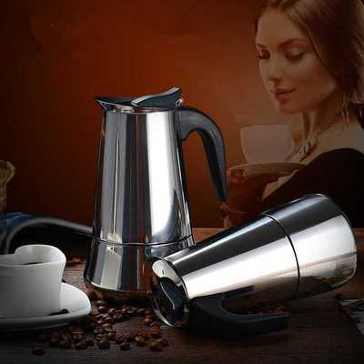 12cups/600ml Large Capacity Espresso Maker Moka Pot Stainles