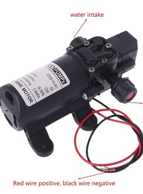 DC 12V 70W 130PSI 6L/Min Water High Pressure Pumps Diaphragm