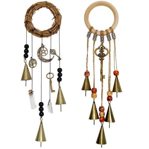 Witch Wind Chime Ornament Handmade Wind Chimes For Indoor