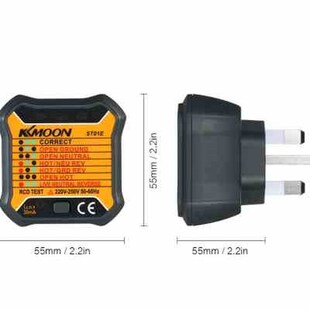 KKmoon RCD Electric Socket Tester Automatic Circuit Polarity