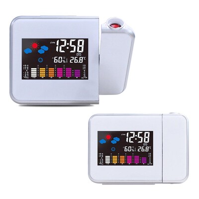 1Pcs Time Watch Multi Function Digital Alarm Clocks Color Sc