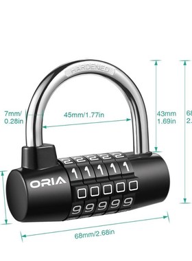 5 Digit Combination Lock Code Number Security Drawer Cabinet