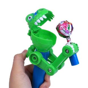 Creative Lollipop Robot Holder Novelty Dinosaur Shape Kids