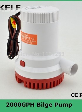 12V 2000gph Bilge Pump Ship DC Submersible Marine Boat Ele