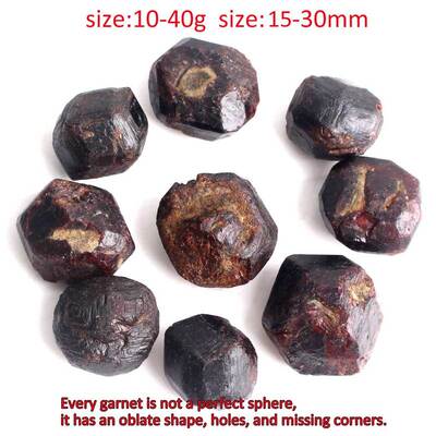 Natural Crystal Red Garnet Rough Raw Stone Gem Mineral Stone