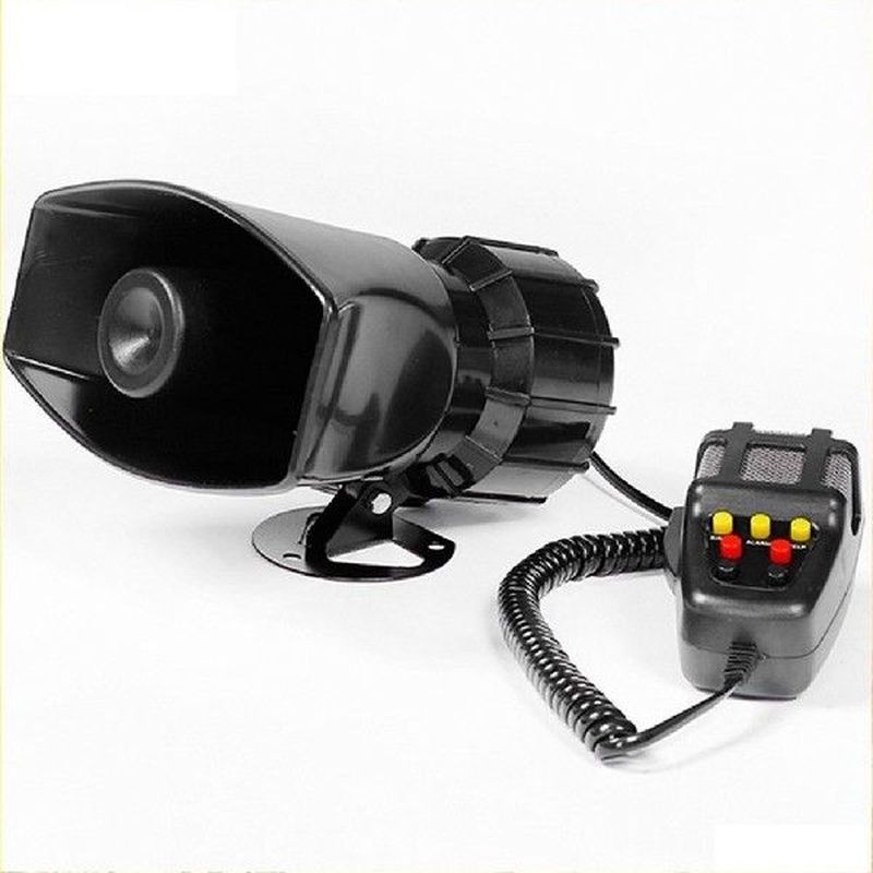 100W 12V 7 Sound Loud Car Alarm Police Fire Horn Siren PA