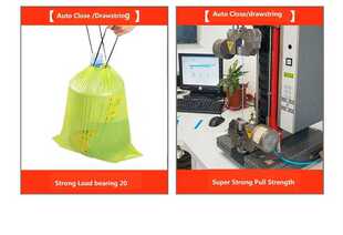 2.6 -15.8 Gallon ( 10L - 60 Liters) Trash Bags - Automatic C