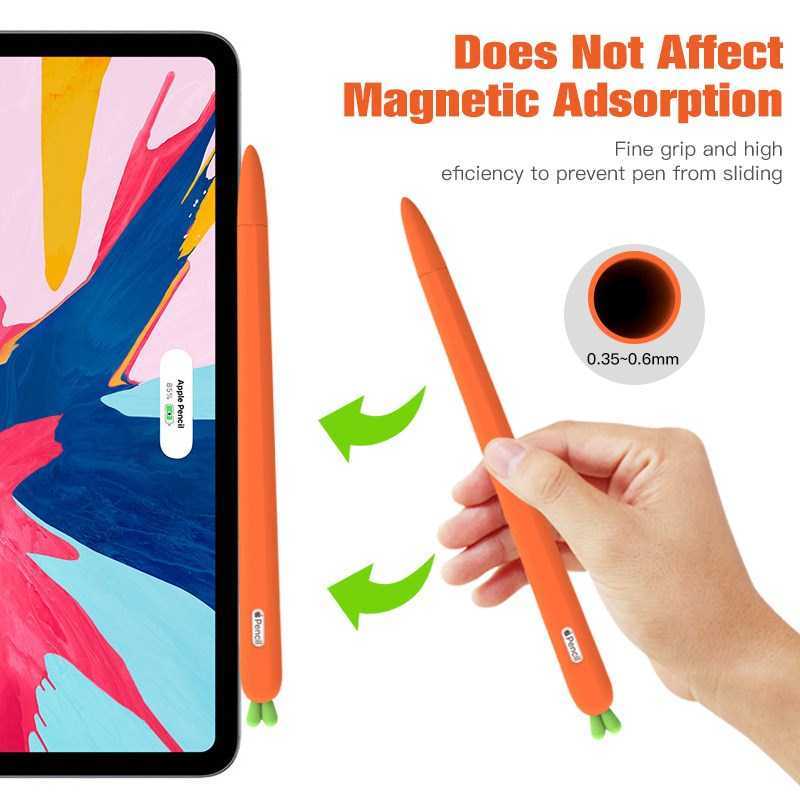 Fonken For Apple Pencil 1 2 Case Cute Carrot Silicone Penci