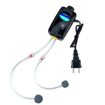 Quiet Aquarium Air Pump Silent Double Ajustable Fish Tank O