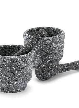 Mortar Pestle Spice Crusher Gray Granite Pestle and Mortar S