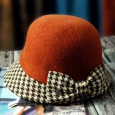 Lady New Arrival Wool Fedoras Hat Female Autumn England Curl