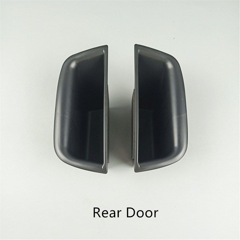 interior black car door armrest handle holder storage box fo