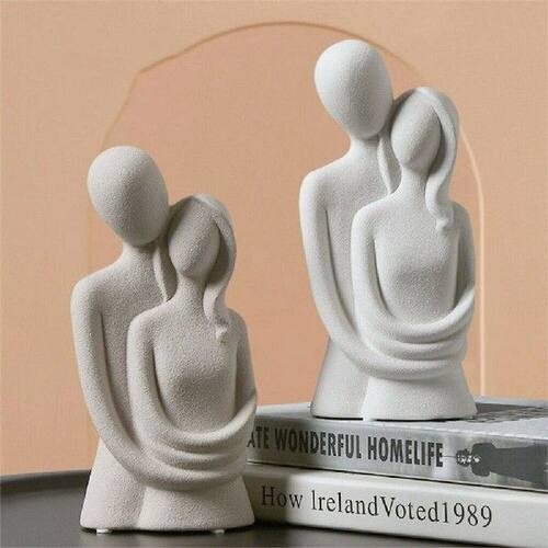 Modern Couple Model Figurines Resin Statue Ornaments Art