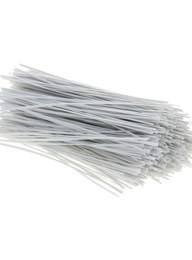 MroMax New 500/1000pcs PVC Metal Oval Round Cable Ties Black