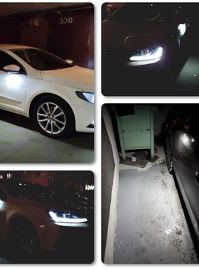 2x Error Free White Led Under Side Mirror Puddle Light For V