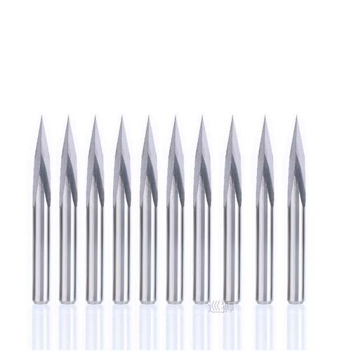 10Pcs 20 Degree Carbide Steel CNC Router Tool Pyramid Engrav