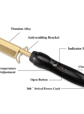 Comb Hair-Straightener-Comb Electric Hair-Curling-Irons And