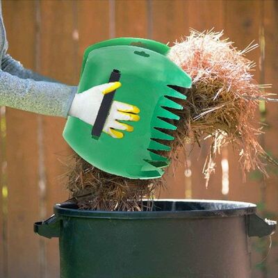 1 Pair Garden Leaf Scoops Leaves Cleaning Rubbish Leaf