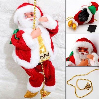 Santa Claus Climbing Beads Battery Operated Electric Climb