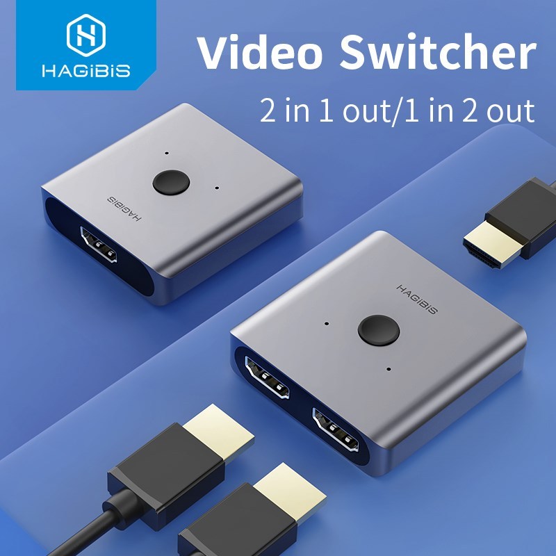HDMI-compatible Switcher 4K 60Hz Splitter Bi-Direction 1x2/2