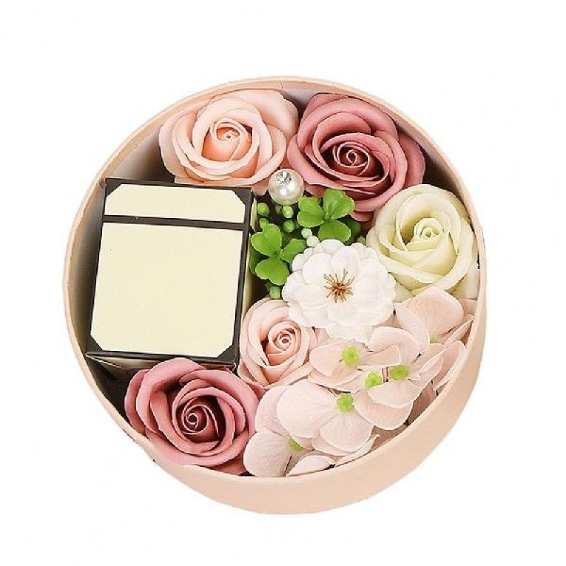 Romantic Scented Soap Rose Flower Gift Box for Valentine&