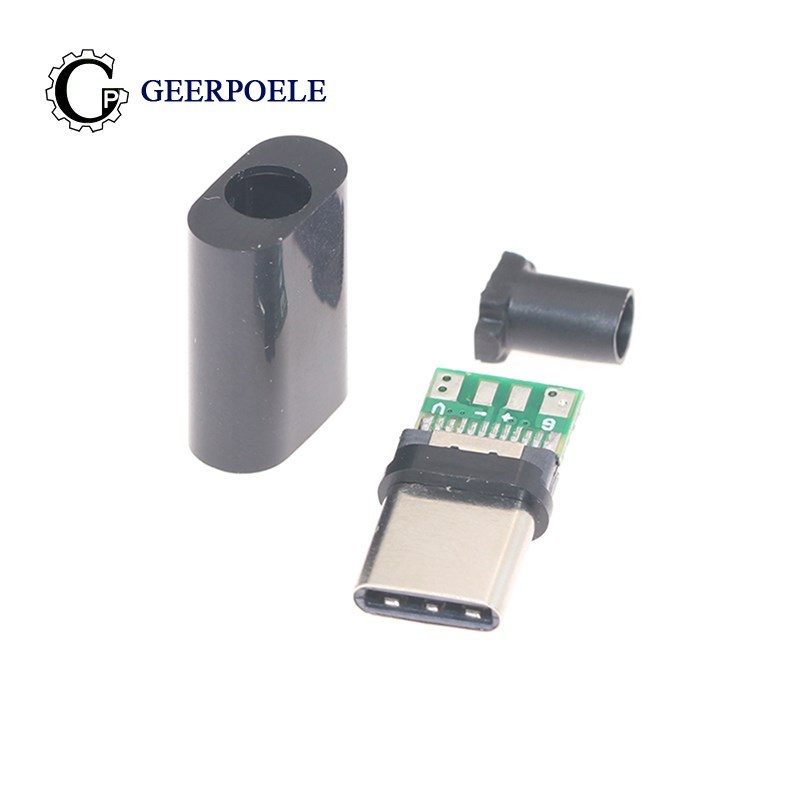 2pcs/5pcs TYPE-C USB 3.1 Plug Male connector With PCB 24pin