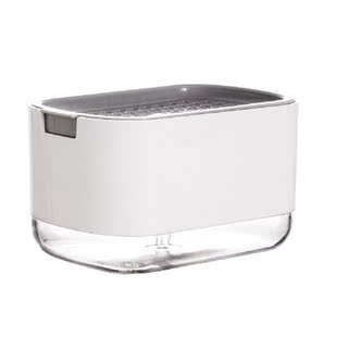 Soap Dispenser Kitchen Dish Holder Pump Sink Sponge