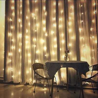 3X3/6X3M LED Curtain String Light Icicle Lights Christmas Fa