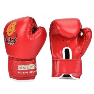 Children Boxing Gloves Breathable Leather Kids Boxing Mitts