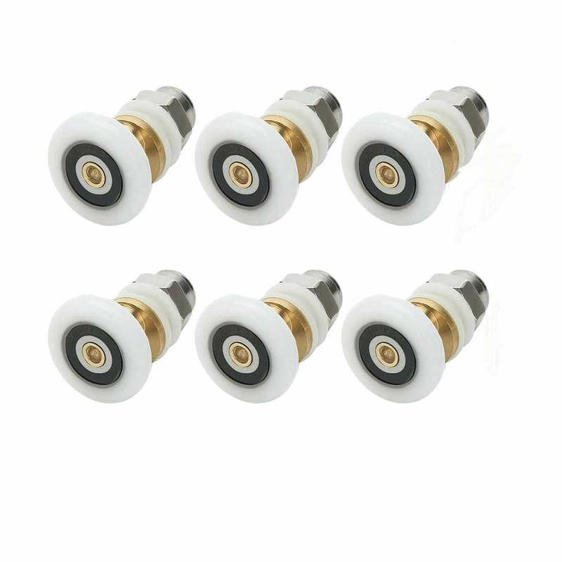 8PCS 19/23/25/27mm Diameter Shower Glass Sliding Door Hangin