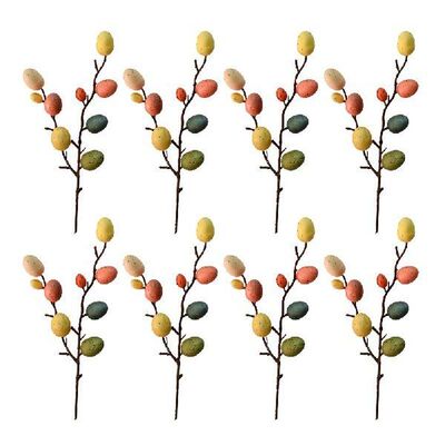 8 Branches Egg Decorations Stylish DIY Ornaments Adornments