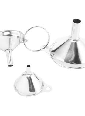3 Pack Stainless Steel Funnels Set For Kitchen