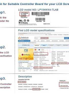 HD+VGA 2AV Control Board Kit for LTN140AT02 / LP140WH1 / B14