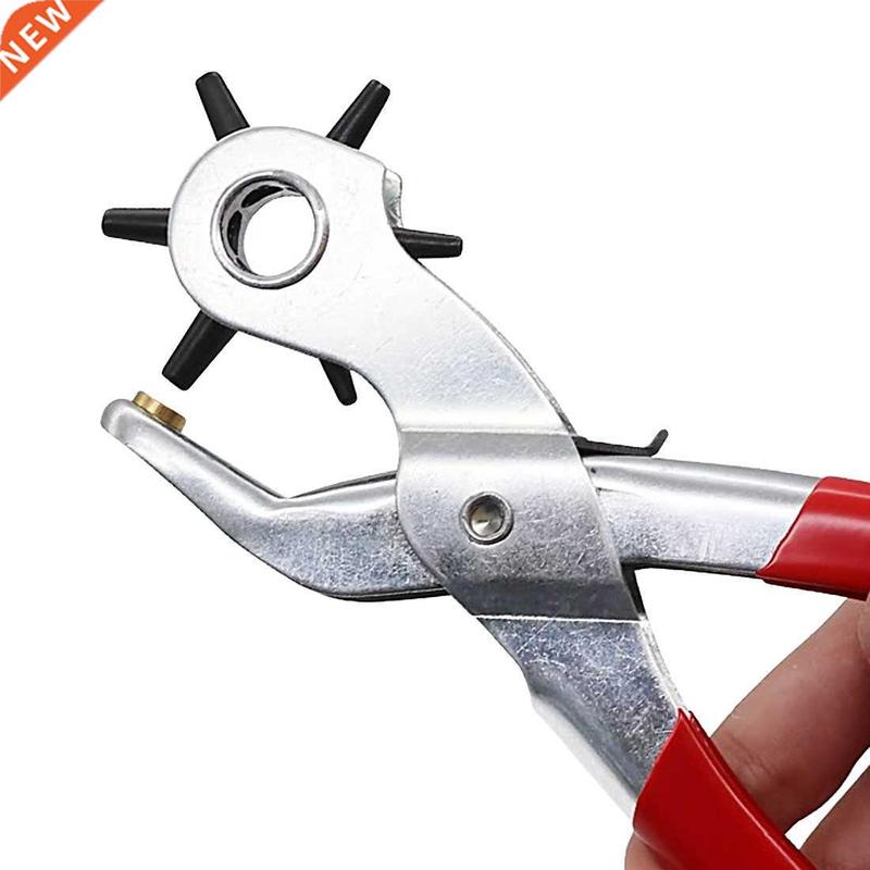 Eyelet Puncher Leather Belt Hole Punch Plier Revolve Sewing
