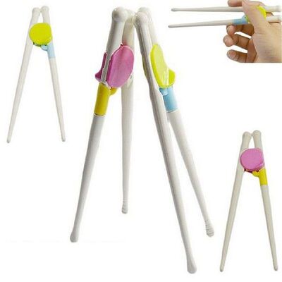1Pair Children Chopsticks Kids Baby Help Eat Learn Training