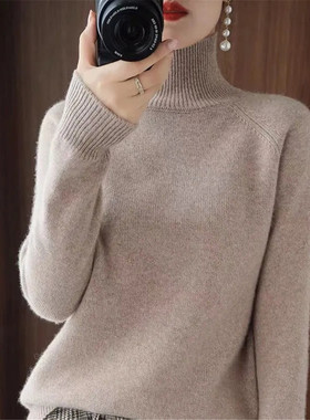 Turtleneck Cashmere Sweaters Women'S  Winter Cashmer