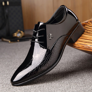 Newest italian oxford shoes for men luxury patent leather we