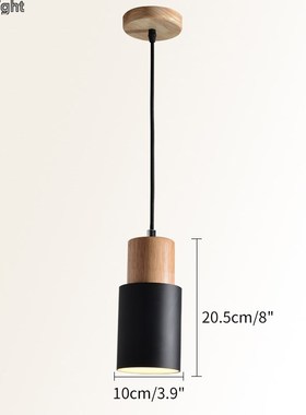 Designer Wood Pendant Lights led hanglamp kintchen island/Lo