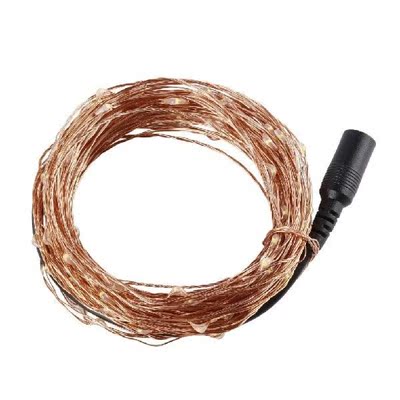 120 LED 12m LED Light String DC Plug Application in