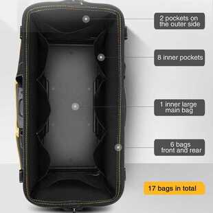WORKBRO Upgrade Tool Bag 14/17/19/21 inch Multifunction 1680