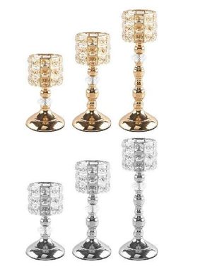 Crystal Candle Holders Candlesticks Decor Candleholder