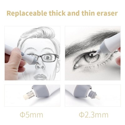 Electric Eraser Drawing Sketch Details Highlight Erasure Re